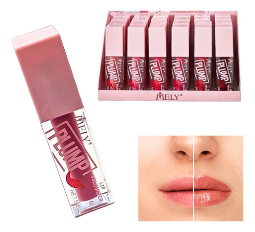 Gloss Voluminizador Con Color Agranda Labios Pica 6tonos