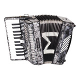 Acordeon 48 Baixos Michael Acm4803n Preto Perolado C/ Case