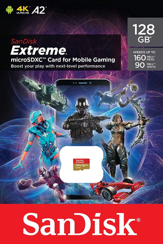 Sandisk Tarjeta Microsd Uhs-i De 128 Gb Extreme Para Juegos 