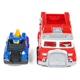 Paw Patrol Camión Bombero Auto Policía 2en1 17756 Color Rojo