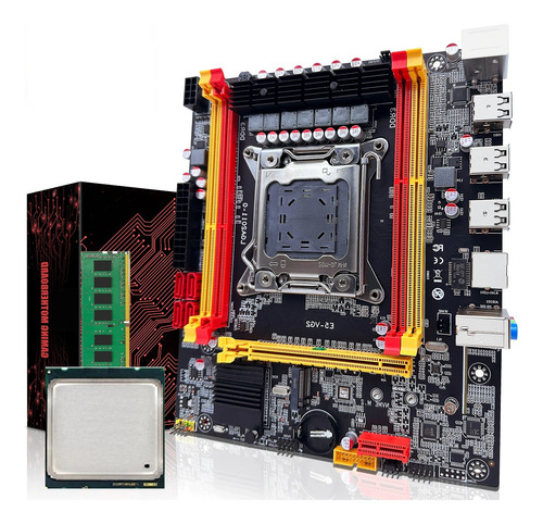  Placa Mãe X79 Intel Xeon E5 2630 V2 16gb Ddr3 6 Núcleos