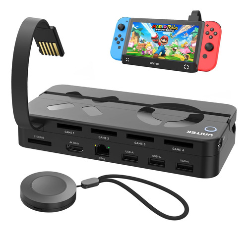 Unitek Nintendo Switch Dock Station Con Lector De Tarjetas D