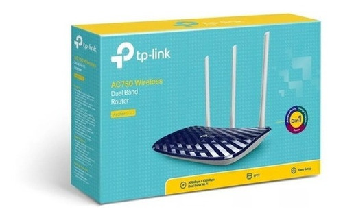 Roteador Tplink Archer C20 Ac750 Dual-band 750mbps Wireless