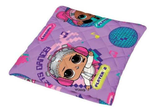 Colcha Infantil Lepper Vira Almofada Personagens 100x145cm Cor Lol