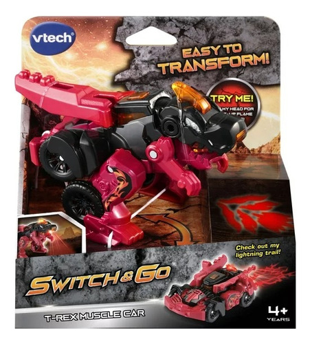 Robot Vtech Switch And Go T-rex Muscle Car Tiranosaurio