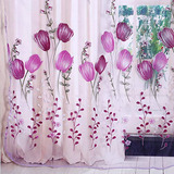 Tulipanes De Colores Estampado Floral Cortinas De Gasa De Tu