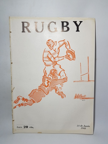 Antigua Rugby Tercera División C Revista N°8 1943 Mag 57032