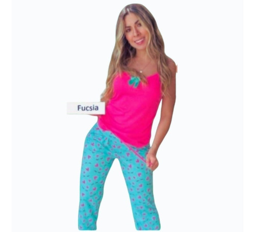 Conjunto Pijama Mujer Pantalón Manga Corta