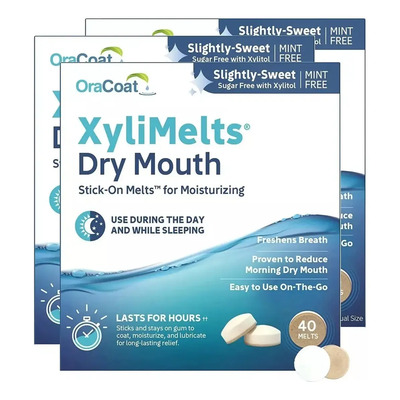 Oracoat Xylimelts Slightly Sweet Dry Mouth Oraladhering 3x40 | Envío gratis