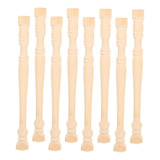 8pcs Pilar Romano Mini Pilar De Madera Pilar De Madera ...