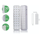 Kit 20 Luminárias De Emergência 30 Leds 2w 6500k Bivolt