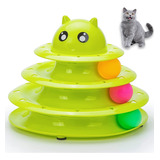 Juguete Interactivo Para Gatos De 3 Niveles Mascotas 