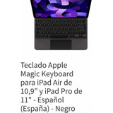 Teclado Magic Keyboar Para iPad Pro 11 4ta Generación Negro