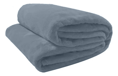 Cobertor Casal Camesa Neo Soft Velour 300g Liso 1,80x2,20m Cor Cinza Velour 300g