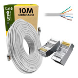 Cabo De Rede Cat6 Internet Até 1gb 10metros (rj45-blindados)