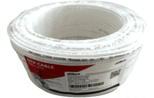 Cable Utp Dahua 100% Cobre Bobina 100 Mts Blanco Interior