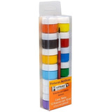 Kit Pinturas Acrílicas Politec 12 Colores 10 Ml C/u Y Pincel