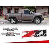 Emblema Lateral Derecho Z71 4x4 Chevrolet Cheyenne Silverado