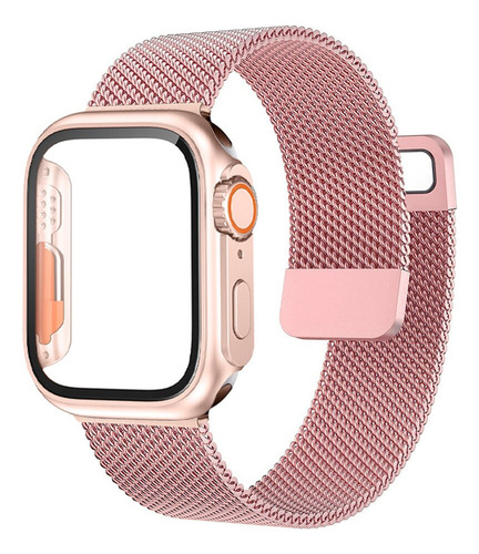 Funda, Cristal Y Correa Para Apple Watch Series 8 7 Se 6 5 4