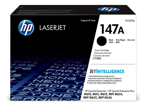 Toner Hp 147a W1470a Negro 10500 Copias M610 M612 M634 