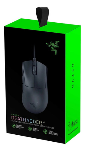 Razer Deathadder V3 Com Fio Cabo 8000hz Focus Pro Original