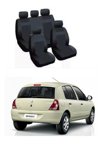 Fundas Cubre Asiento Renault Clio Mio Cuero Eco Neg