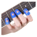 Kit 4 Protetores Dedos Silicone Tocar Violão Guitarra Baixo