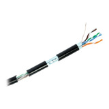 Cable Utp Cat5e Blindado Exterior Negro 305m Cobre Linkedpro