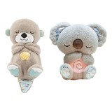 2pcs-nutria Respira-koala Peluche Calmante Resplandeciente