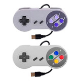 2x Controle Joystick Manete Usb Snes Raspberry Pi Pc Mac Win