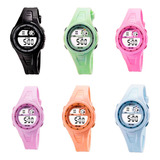 Reloj Impermeable Agua Niña-niño Digital  + Estuche Mr2117l 