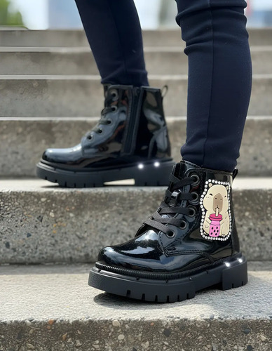 Bota Focos Infantiles Niñas Capibara Moda Comodas Ligeras Bonitas