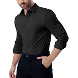 Camisa Casual Formal Ajuste Perfecto Slim Fit Strech Lisa 