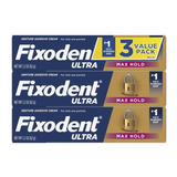 Fixodent Ultra Max Hold Adhesivo Dental  62g  3 Pack