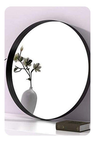 Espejo 40cm Decorativo Redondo Marco Hierro Baño Living