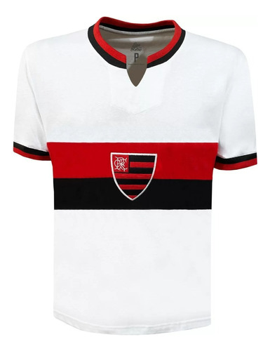 Camisa Flamengo Branca Liga Retrô Original 1976 Super Estilo