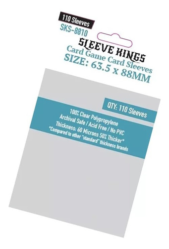 Sleeve Kings Standard 63.5x88mm Pack 110 Micas