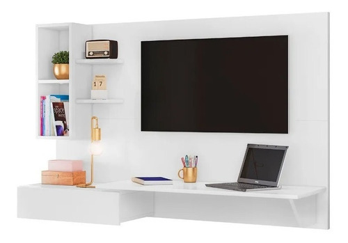 Painel Para Tv Até 32 Polegadas E Mesa Para Estudo Leartam 