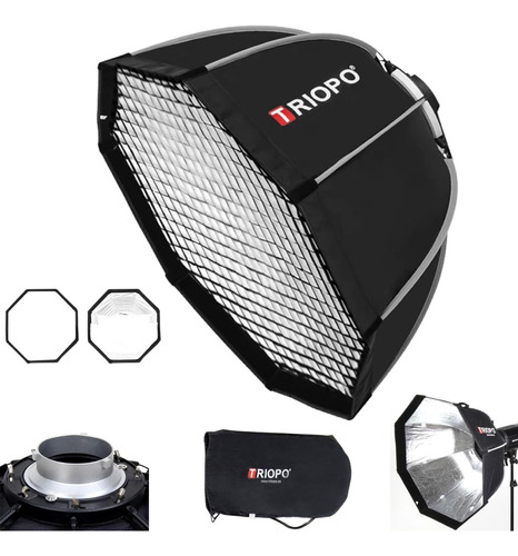 Triopo Softbox K2 Bowens Mount Softbox Octagon De 65 Cm