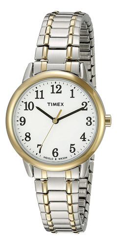 Timex Women's Easy Reader 30mm Watch  Two-tone Case Whit...