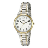 Reloj Timex Easy Reader De 30 Mm Para Mujer, Funda Bicolor C