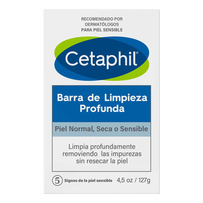 Jabón Barra Cetaphil Limpieza Profunda Cuerpo Y Rostro 127g | MercadoLibre