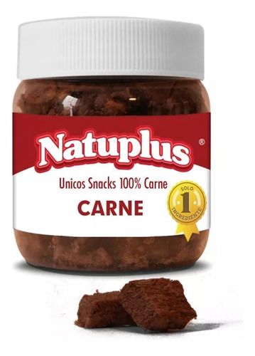 Natuplus Golosina Snack Carne Natural Gato Perros 200ml