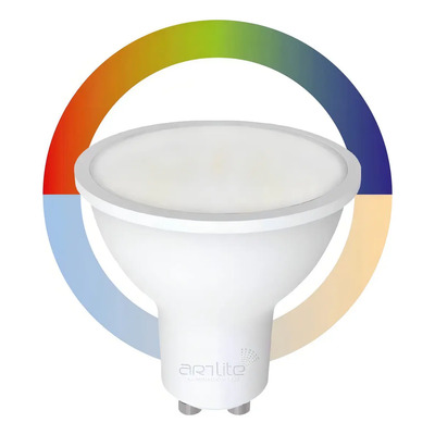 Kit De 2 Lámparas Led Smart Wifi Gu10 6w Rgb Cw Multicolor | Envío gratis