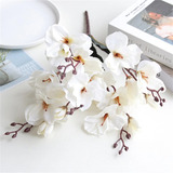 Orquídea De 5 Ramas, Flores Artificiales De Magnolia, Boda E