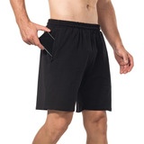 Algodón Short Cómodo Suelto Con Bolsas Ejercicio Correr Gym