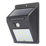 Luminaria Solar Led Luz Automática Sensor De Presença