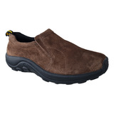 Zapatos De Hombre De Cuero Gamuzado Marron Casual 2157