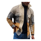 Chaqueta Para Hombre, Larga, Con Estampado, No Se Posiciona