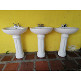 Lavamanos Con Pedestal Antiguo En Porcelana U.s.a Aquos Beig